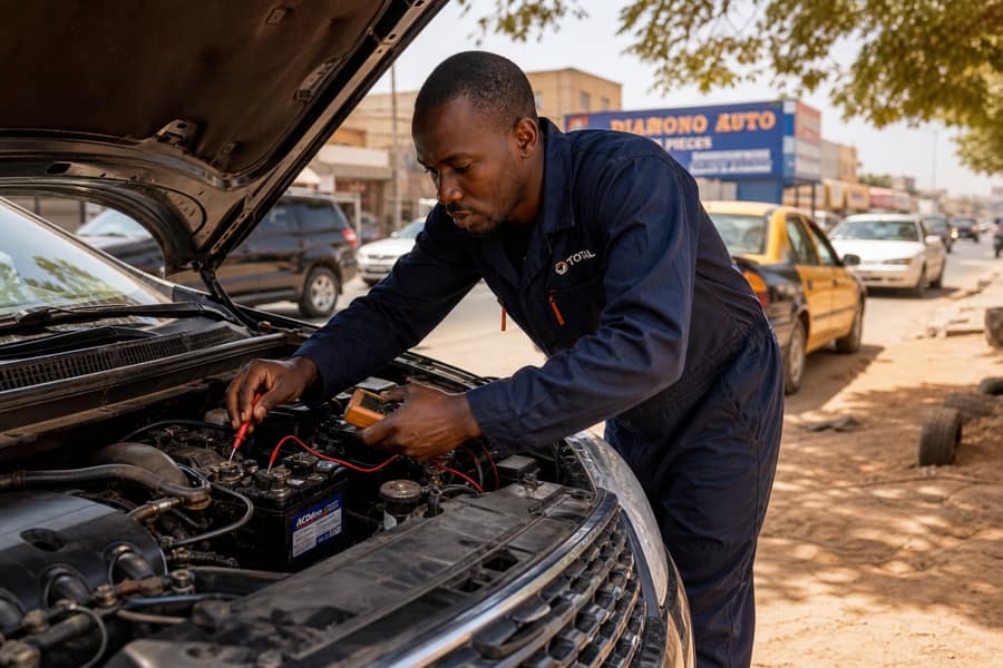 Batterie de voiture au Sénégal en 2026 : durée de vie, signes de faiblesse et conseils pour bien la choisir